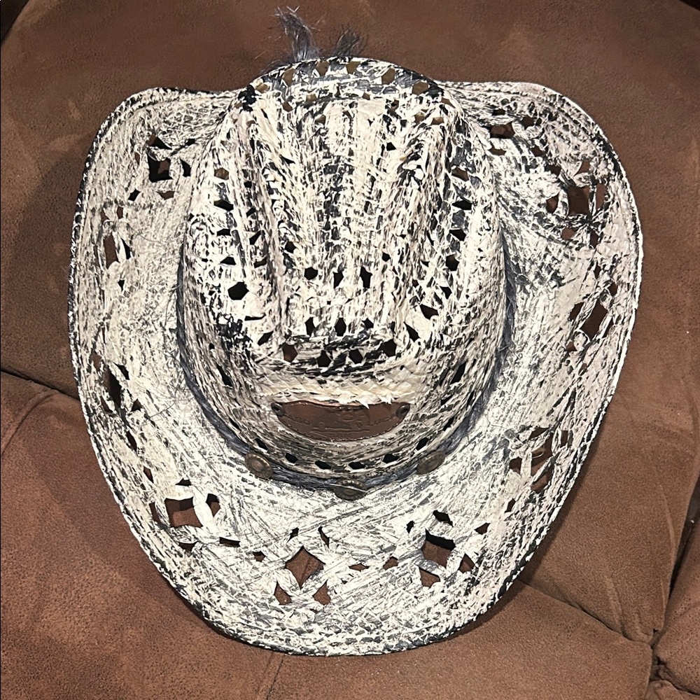 Woven Straw Cowboy Hat